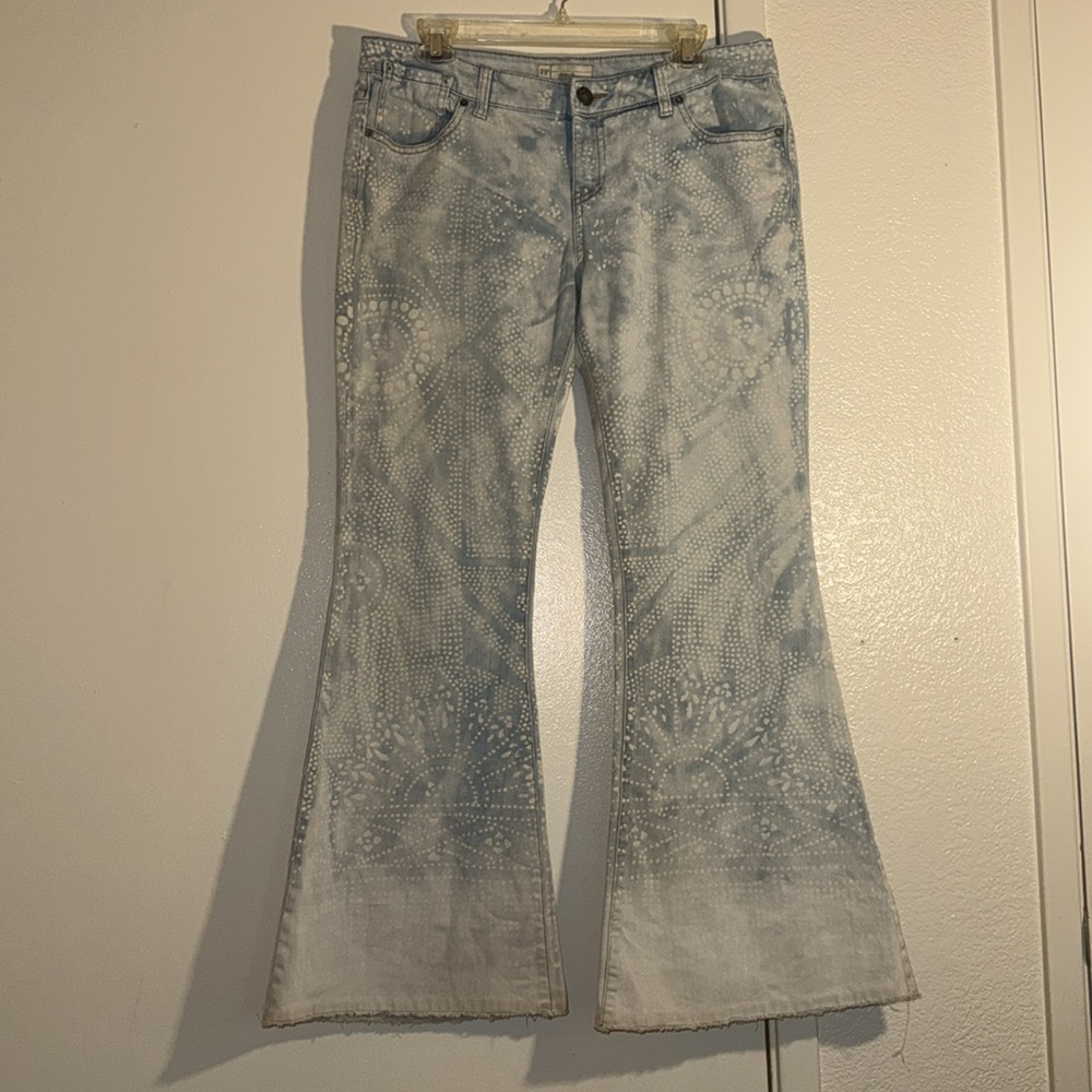 Free People Bali Discharge Flared Denim - Picture 5 of 16